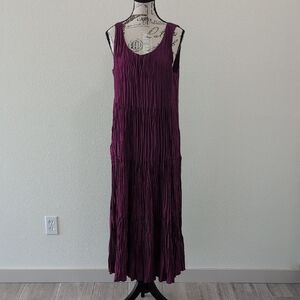 Eileen Fisher Deep Purple Maxi Dress